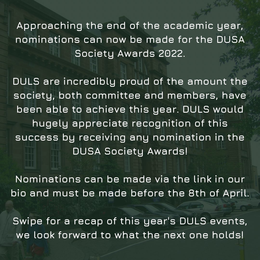 duls_1's tweet image. dusa.co.uk/society-awards…