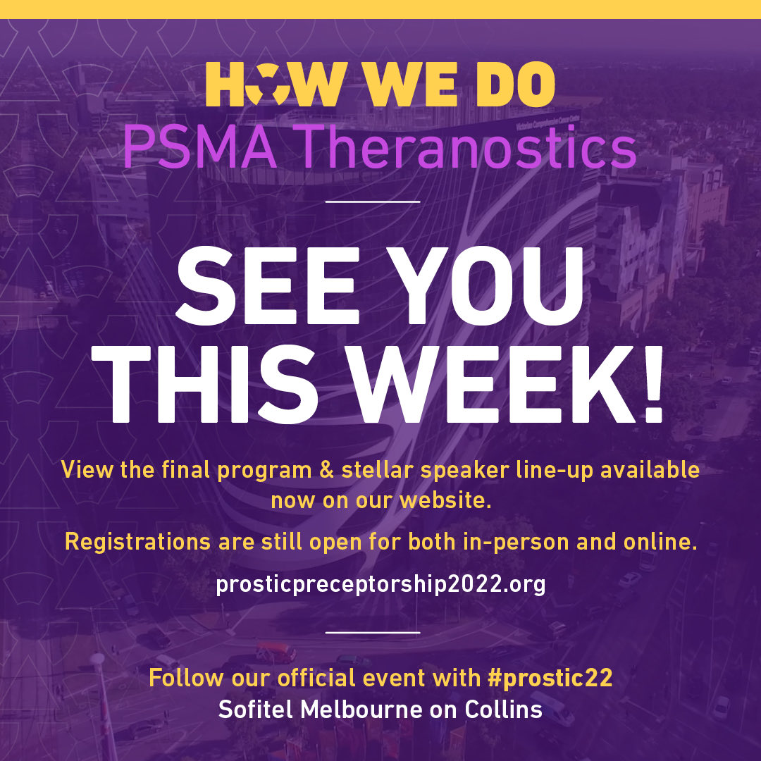 @AusYURO is looking forward to #prostic22 👏👏👏 It’s not too late to sign up for the inaugural ProsTIC Preceptorship 2022, in-person or online! prosticpreceptorship2022.org