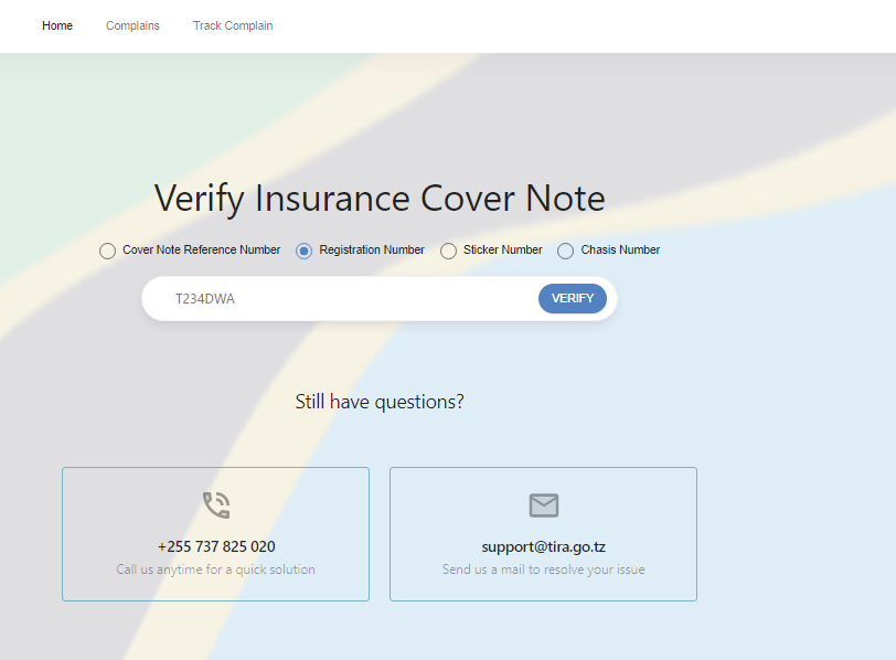 samatimemagari's tweet photo. Kwenye insurance pia Kuna hii Link iko na taarifa zaidi unaweza itumia pia..
.
Ukishaifungua bofya registration number weka number ya gari then verify..
.
Itakupa majibu, Link yenyew ni 👇..
.
[https://t.co/G5nHTXdJMH] 
. https://t.co/3MOanyW78v