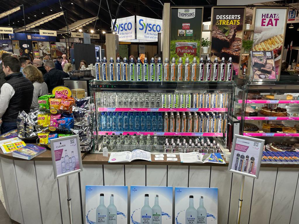 ClearerGroup's tweet photo. Good morning everyone, Soilèir is back at the @IFEX_NI promoting our partners @ClearerWater and @wowhydrate. Come join us at B2 to discuss all opportunities and taste these amazing healthy hydration products.
#BeBraveBeFree
#Waterthathelpspeople
#pushit to be the best https://t.co/KGREG8AnI3