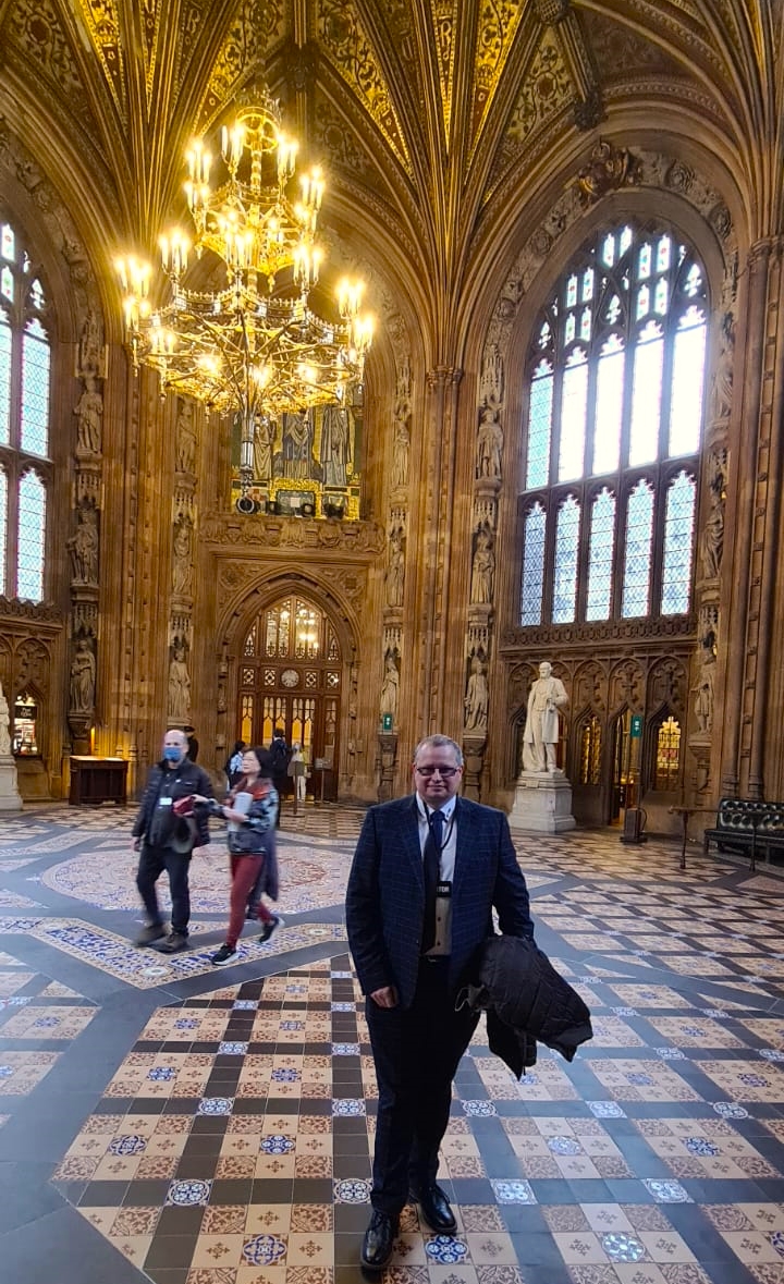 careTeignbridge's tweet photo. 👋Our very own Andy was at the House of Lords in London on Monday👋

He was there supporting the launch of the People Plan for Social Care on behalf of Bluebird Care Teignbridge.

It was also a great day for Social Care.

#BluebirdCareUK #proudtocaredevon #LoveCare @DevonCC https://t.co/jZOi6BE1JA