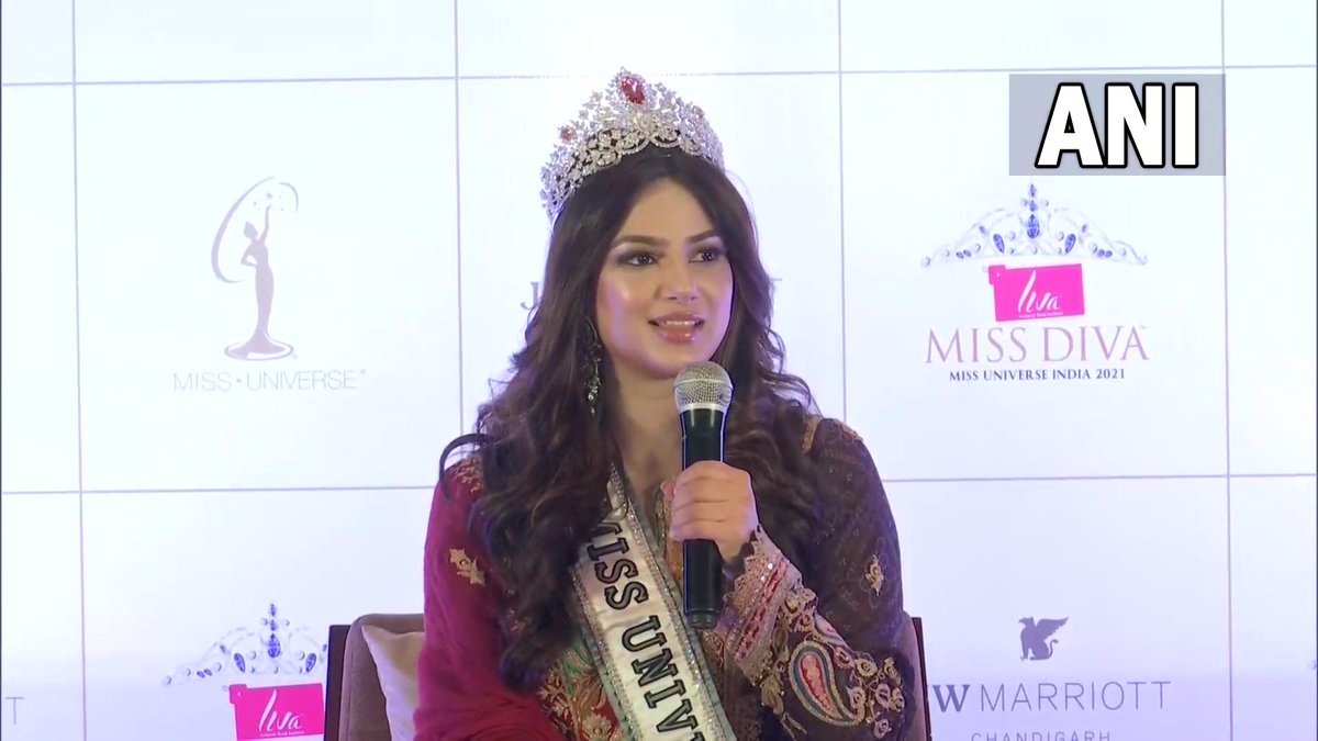 If a girl is wearing a Hijab, that's her choice. Even if she is getting dominated by someone, she needs to come and speak. Let her live the way she wants to live. We are women of different cultures and we need to respect each other: Harnaaz Kaur Sandhu, Miss Universe 2021