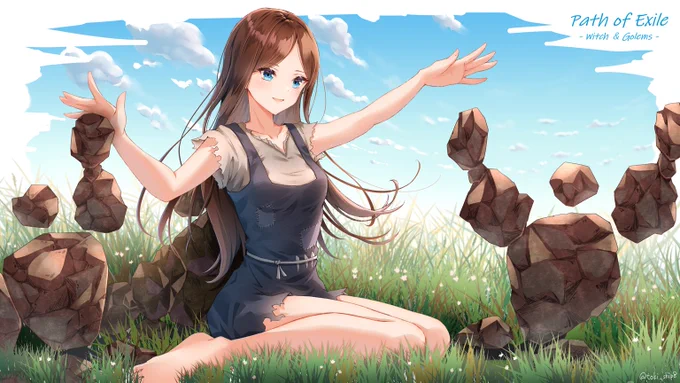 友人のご依頼でPath of Exileというゲームのファンアートを描かせていただきました!ハクスラ好きなコアなゲーマーな方にはおすすめかもしれないのでぜひ～!😊
※非公式
#PoE  #PathOfExile 