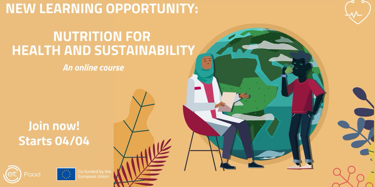 hayleye's tweet photo. A key obstacle to medical professionals playing a stronger role in food systems transformation is their lack of training in nutrition.  

💻 @EITFood is offering a free course on Nutrition for Health and Sustainability. 

➡️ Join now! 

https://t.co/gQ1UJ5WUEd

📅 Starts on 4/04 https://t.co/UiGMEanxnI