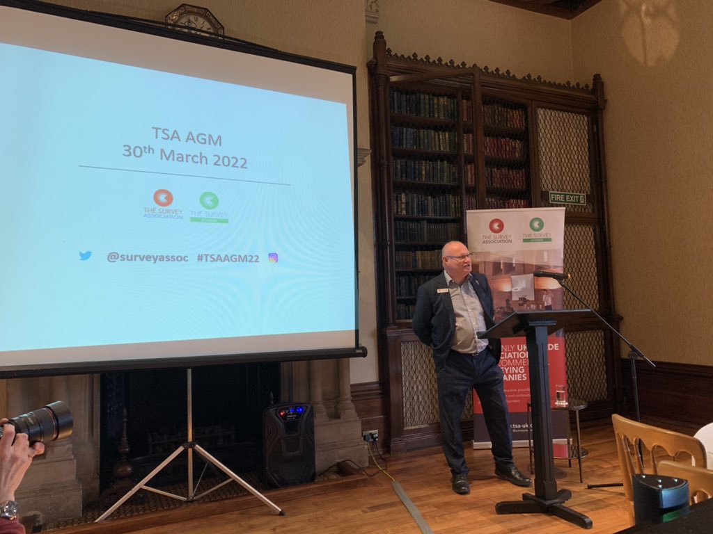 The Survey Association AGM is underway. Great to see so many businesses and colleagues in the room.