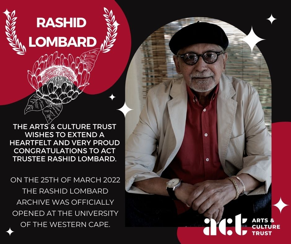 actorgza's tweet photo. The Trust is proud to celebrate the life's work of ACT Trustee Rashid Lombard as his historic photo collection finds a home at the University of the Western Cape. Your work does not go unnoticed. Read more on this event here: https://t.co/LIt4doh3BG #actboard #actalumni https://t.co/UetmBjcS3C