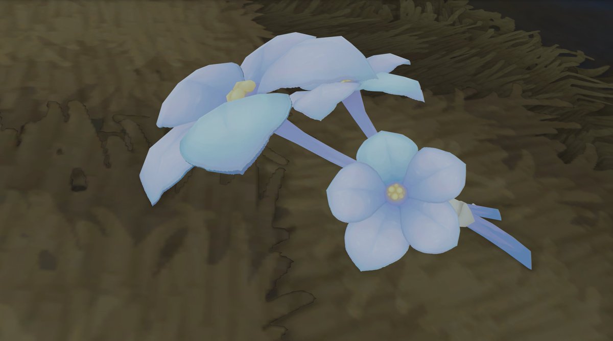 euphemians's tweet photo. //archon quest spoilers
//genshin 2.6 spoilers

the flower in lumine's hair is officially called an "inteyvat." it is the national flower of khaenri'ah. https://t.co/mw5aGuzA2z