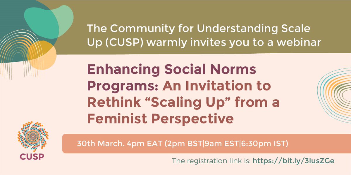 RaisingVoices's tweet photo. The session is live! This is “An Invitation to Rethink Scaling Up From A Feminist Perspective”. Join us now via this link: https://t.co/NU6QaDQbLN #FeministScale #ScaleUp #Webinar #OnlineSession
1:00pm GMT https://t.co/XqDWiyJWc5