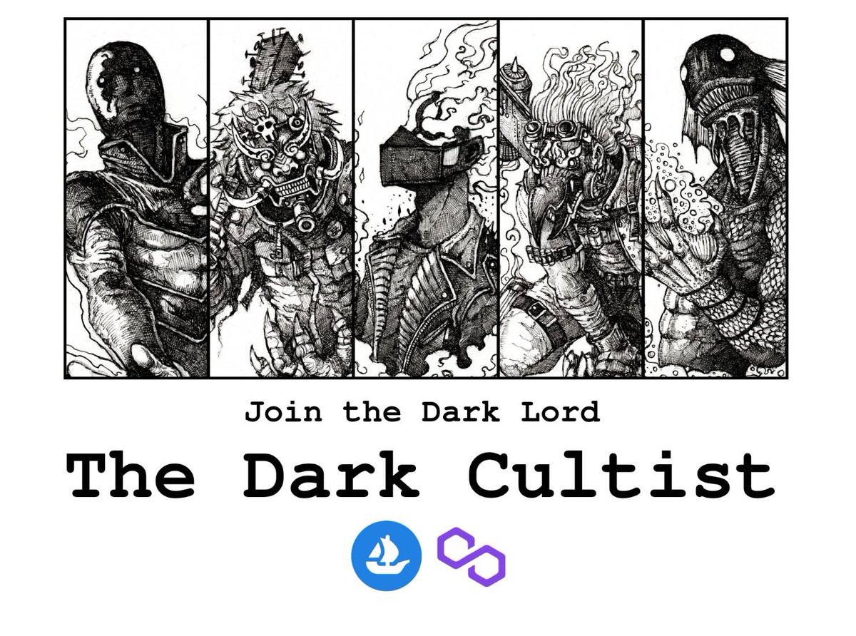 KiratiSatt's tweet photo. Mint and list!!! 📦💥
"The Dark Cultist" #Polygon collection drop 😈
Meet five unique character, powerful fighter who join the Dark Lord this week 🔥

Buy now for 0.014-0.016 $WETH 🪙
https://t.co/G1vRTqvCD0

#NFTCommunity #NFTCollection #PolygonNFT 

https://t.co/G1mtSLl8mO https://t.co/FrG1YbcDnD