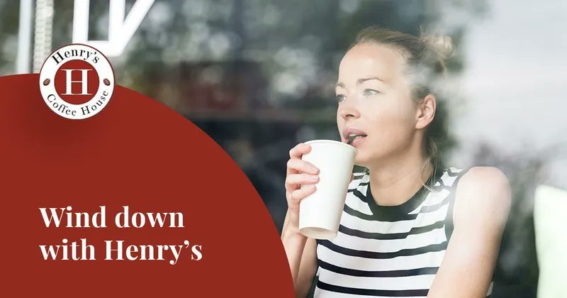 HenrysCoffee's tweet photo. We all need time to wind down 🌿 

Come and visit us in store to relax with your favourite coffee and watch the world go by through our floor to ceiling windows! 🌤️☕️ https://t.co/pCPxSt7Ndh