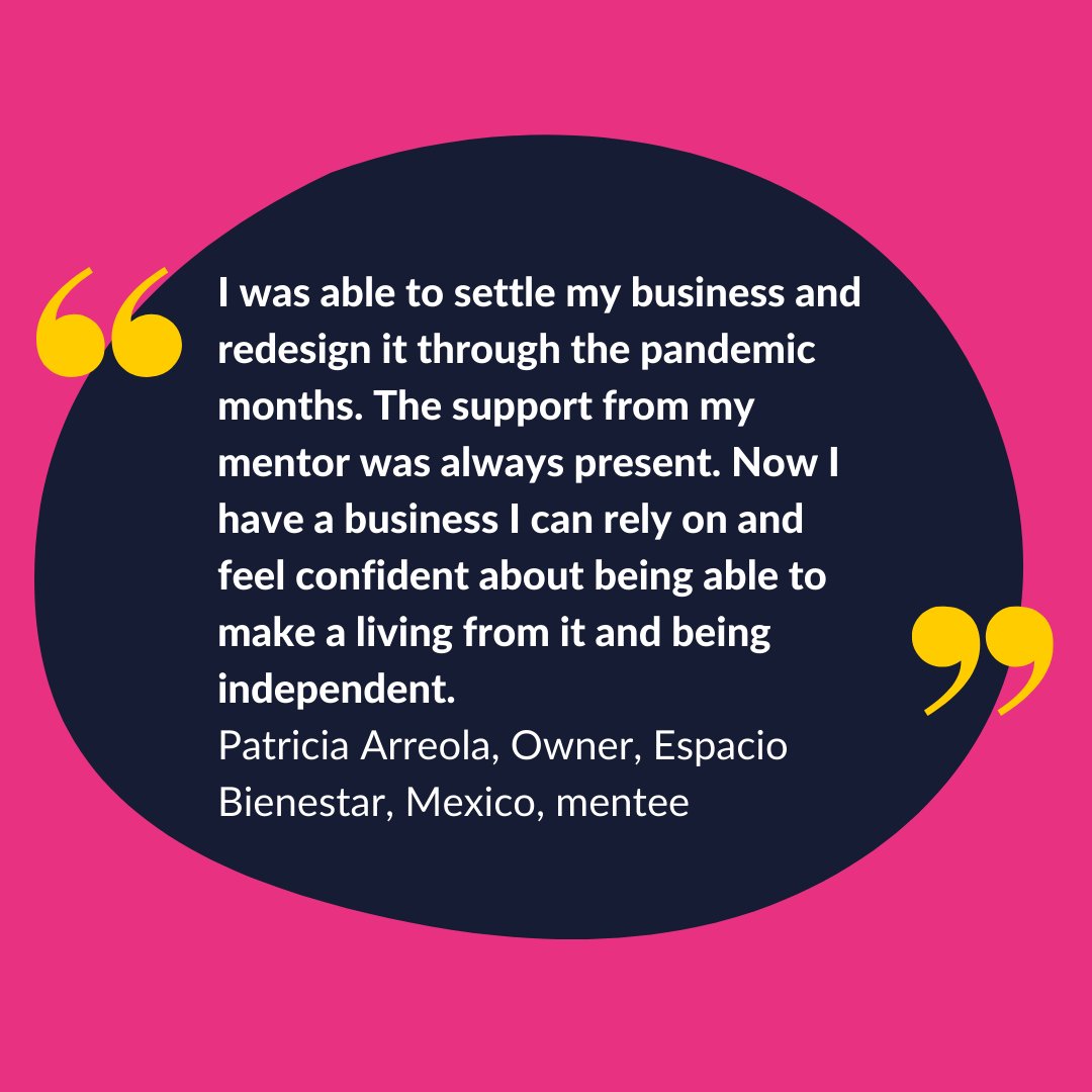 CherieBlairFndn's tweet photo. Our gold-accredited Mentoring programme is open for applications! We’re inviting women entrepreneurs in low &amp; middle income countries to be mentees, &amp; business professionals anywhere in the world to be mentors, working together in a life-changing journey: https://t.co/5fUtID813M https://t.co/GnvULmPqSC
