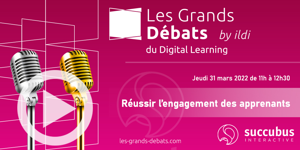 Succubus_Int's tweet photo. [J-1 #webinar]📆Tout ce qu’il faut savoir pour réussir l’#engagement des apprenants, c’est demain dans Les Grands Débats du Digital Learning !
RDV ce jeudi 31/03, à partir de 11h pour un débat d’experts autour d’un enjeu essentiel dans la #formation, l’engagement des apprenants ! https://t.co/yNMU985iDJ