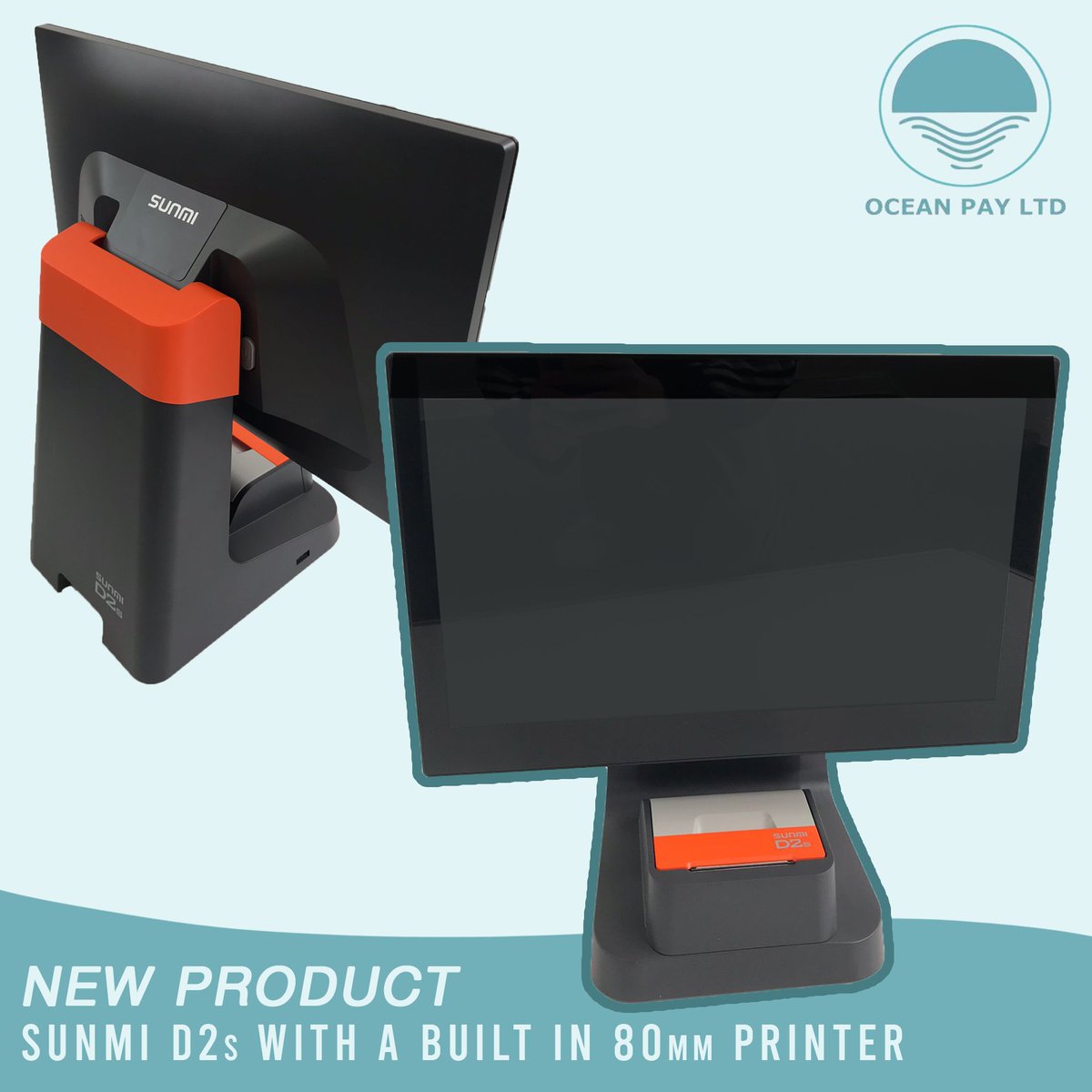 oceanpayuk's tweet photo. New Product Alert🚨 

The Sunmi D2s is no bigger than the size of a page of A4 paper, making sure you can make use of every inch of the checkout counter. 

It comes with a built-in printer that can print at high speed without any paper jam, leaving you without any worries.😄 https://t.co/2dyXXrrcqR