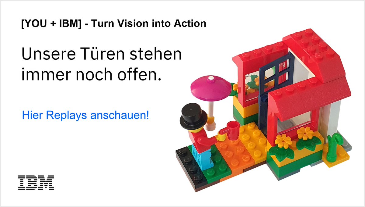 Sie haben das #YouAndIBM2022 Event verpasst?
Erleben Sie ind den Replays, wie Sie mit IBM Technologie die Zukunft Ihres Business gestalten können. Keynotes, Fachvorträge, Panel-Diskussion, Live-Demos und Kundenbeispiele warten auf Sie. #LetsCreate 👉 ibm.co/36XQ0mY