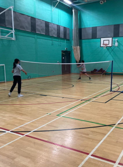 Need more courts for morning badminton club!