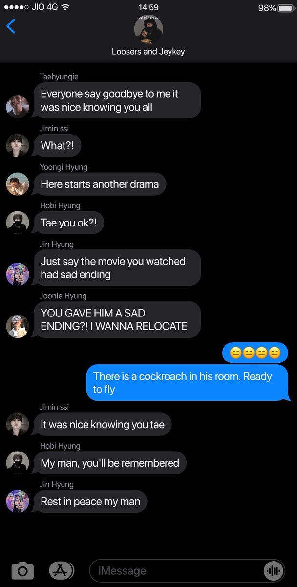 Aamyungv's tweet photo. #taekookau where Taehyung thinks his life is about to end.

The boys agree, well, except for Jungkook : https://t.co/DisJA2Y3ZF
