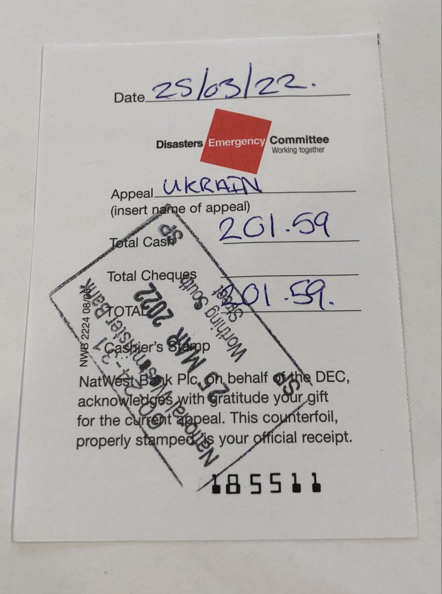 Thank you to those that supported us on our fundraising Jewellery Cleaning Day - we donated over £200 to the DEC Ukraine Appeal and with NatWest doubling all donations that means over £400 to this charity, helping so many.
#worthing #connoisseursuk #decukraine #natwest