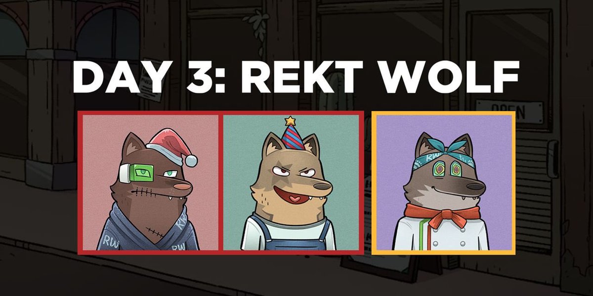 HellCatsNFT's tweet photo. Onto day 3! Together with @rektwolf we are giving 3 x RW

✅ RT
✅ Join our discord
✅ Drop your discord ID below

https://t.co/2zgWBUOilv

Winners announced in 24hrs! https://t.co/UwCydxUdYu