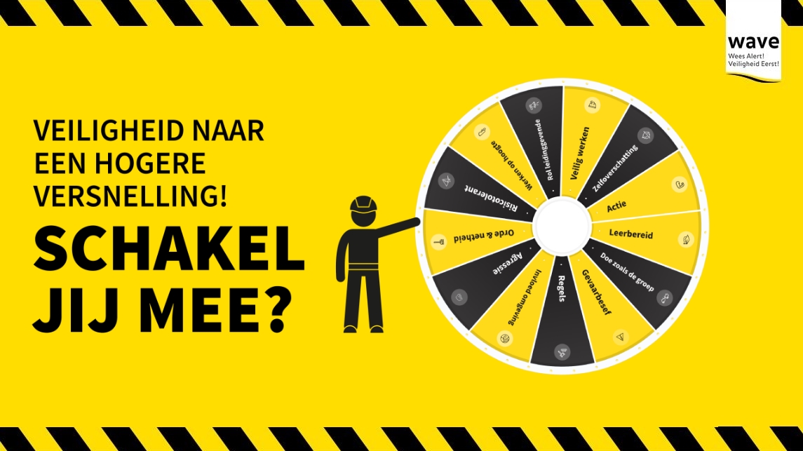 Vandaag is het #Veiligheidsdag binnen <a href="/VolkerWessels/">VolkerWessels</a>. Op onze bouwplaatsen en kantoorlocaties besteden we aandacht aan het thema #Veiligheid. Hoe krijgen we onze veiligheidsbeleving in een hogere versnelling? Schakel jij mee? #wave #ookditisvolkerwessels