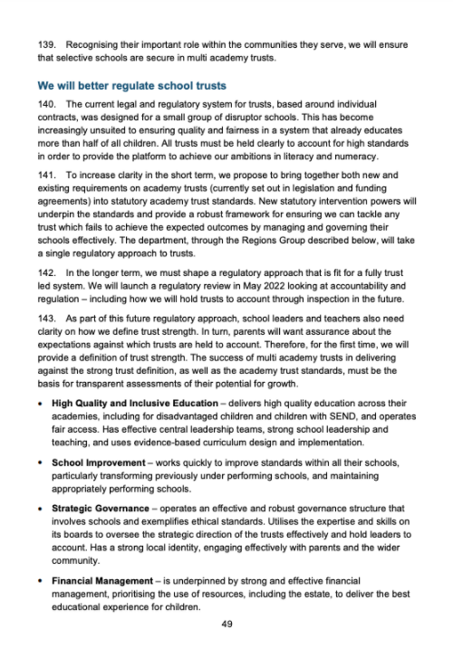 PBlackthorns's tweet photo. We’d love to hear @UOBAcademies views on the @educationgovuk  newly published white paper. As parents of children in one of your academies, we’d like to understand how you feel these changes to standards, regulations, and promises could rebuild our broken relationship? https://t.co/lwt9yoXOHK