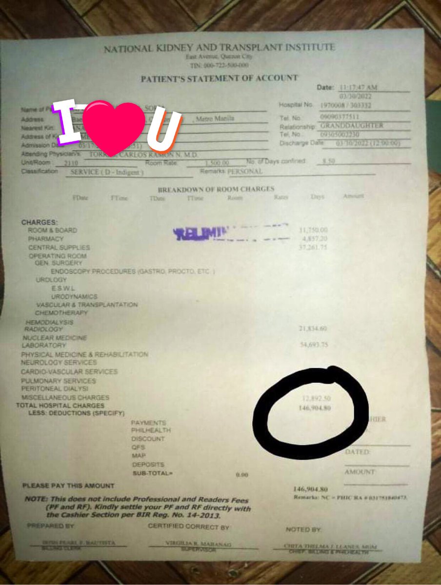 Hello com world, humihingi po ako ng konting tulong kahit barya barya lng po malaking tulong na para sa pag hospital bill ng lola ko , hindi po namin alam san kukuha ng ganyang kalaki na pera,sa mabubuting puso po tysm!!😩RETWEET WOULD HELP PO🥺