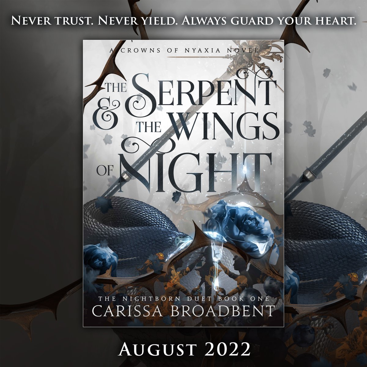 🩸I'm so excited for COVER REVEAL TIME!🩸

⚔️ Vampire tournament held by the death goddess
🩸 Stabby human FMC raised by the vamp king
🗡️ Casually murderous MMC
🌹 Forbidden reluctant love
✨ Betrayal &amp; intrigue

Preorder: amazon.com/dp/B09WRJJKXC/
Blurb in the next Tweet!