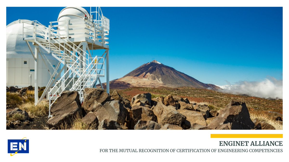 EnginetAlliance's tweet photo. #europeanengineering brings us closer to the stars.

Constructions such as the Teide Astronomical Observatory in Tenerife are tangible proof of the excellent work of European engineers.

That's why ENGINET offers them the best support for the advancement of their careers. https://t.co/P0k6M20shI