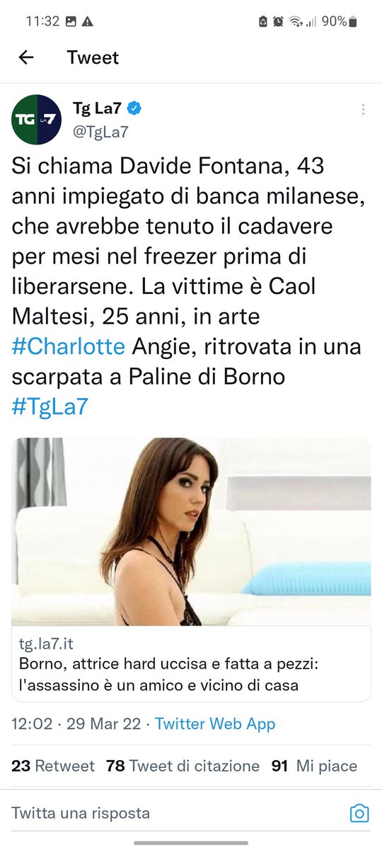 _Bluelight525's tweet photo. La notate anche voi la differenza? Una vittima che viene ridotta al porno e alle foto provocanti (persino col nome sbagliato), un assassino mostrato con un selfie comunissimo sotto a un titolo da film horror.
E l'accenno alla pornografia amatoriale come ultima riga.
#carolmaltesi https://t.co/7JaaPRKLia