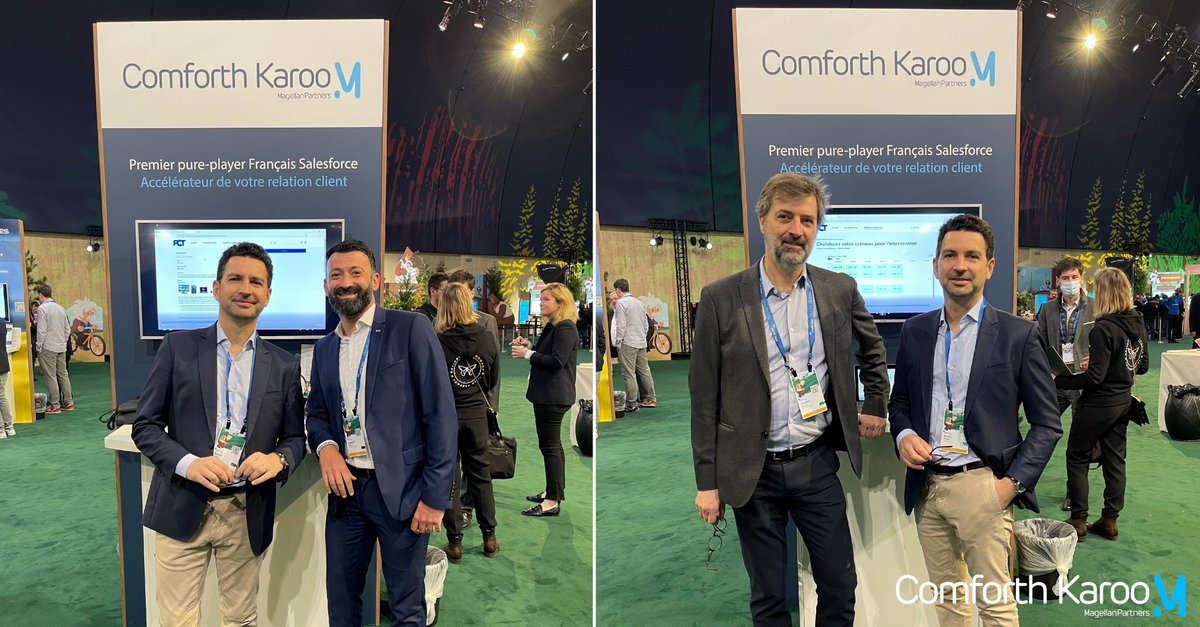 📣[SF World Tour]📣 Nos experts sont présents aujourd'hui au Palais Ephémère pour vous rencontrer et échanger avec vous sur les services de @Salesforce ! #SalesfotceTour