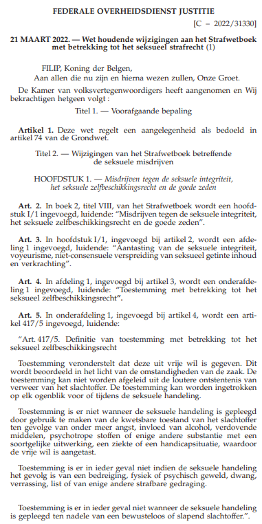 Ons nieuw seksueel strafrecht treedt vanaf 1 juni in werking. Gevolg: 
✅ strengere straffen voor daders
✅ betere bescherming van slachtoffers
✅ decriminalisering van sekswerk 

🤓 Strafpleiters, begin maar al te studeren: vlaamsemagistraten.be/projectsend/do….
