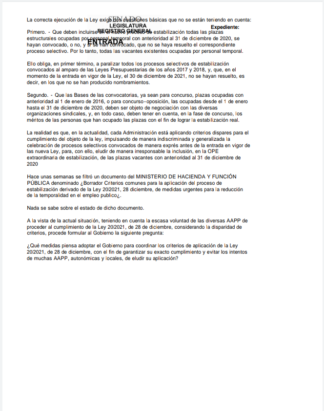 SindicatoStepa's tweet photo. 🗣️ El senador @clementegarnica  denuncia el cumplimiento de la ley 20/21 por parte de algunas administraciones en @Senadoesp.

💪🏽 #LaLey20_21SeCumple @GobAragon ‼️

💪🏾#FijezaYa‼️ https://t.co/OcpLEyFqai