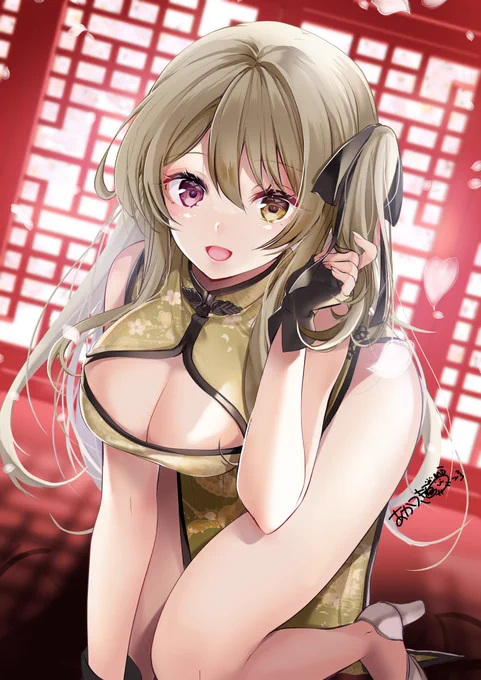 チャイナドレスの神琳さん🌸 