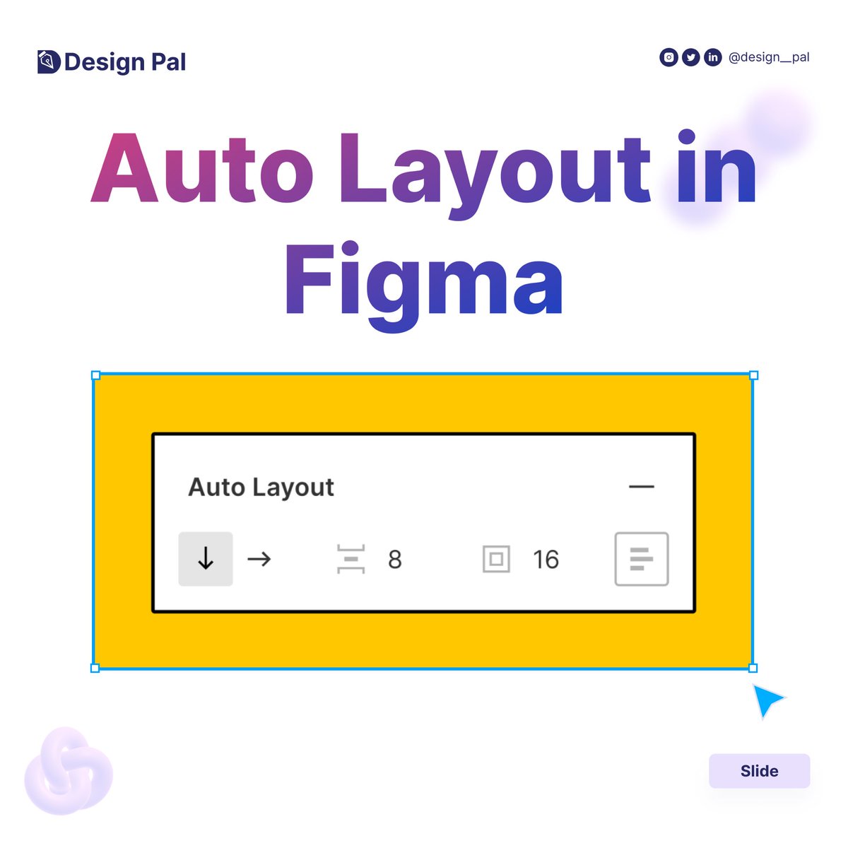 design__pal's tweet photo. Let’s talk about one of the best features on Figma every UI designer should know how to use.

AUTO LAYOUT 💃🏾🔥🚀🥳

Auto layout is a property you can add to frames and components. It lets you create designs that grow to fill or shrink to fit, and reflow as their contents change. https://t.co/dG292ZGGuL