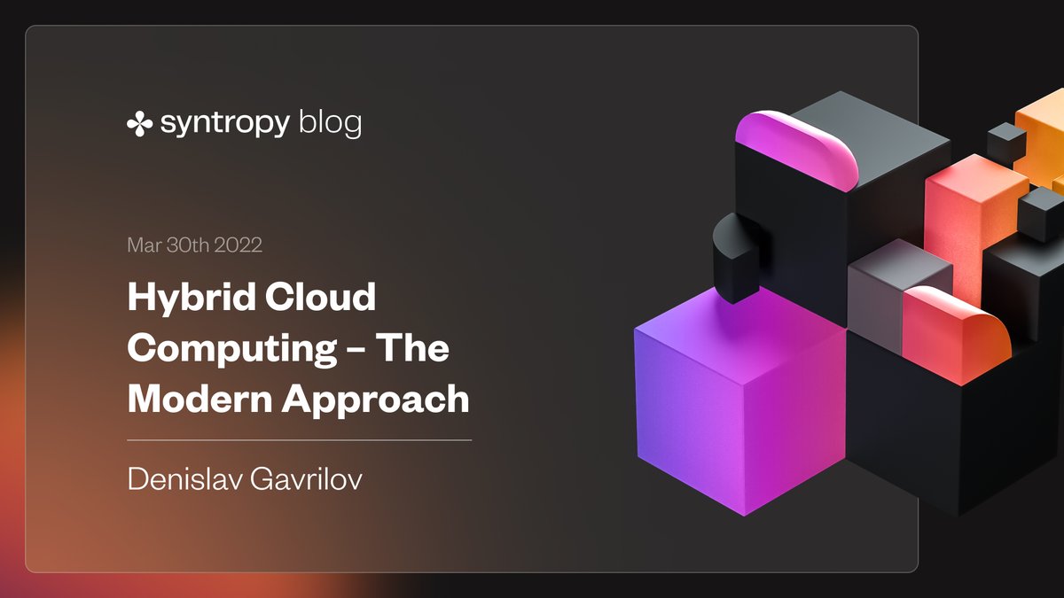 Let’s explore infrastructure, cloud, and most importantly - hybrid cloud. What is a hybrid cloud? How can you benefit from it? Learn it all on the #SyntropyBlog.

blog.syntropynet.com/post/hybrid-cl…