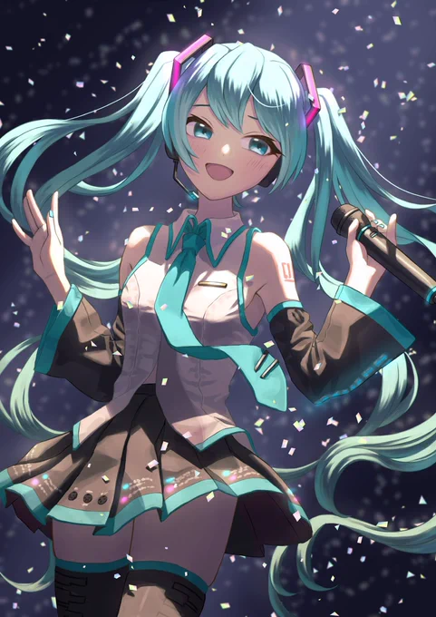 #今月描いた絵を晒そう 
#初音ミク 