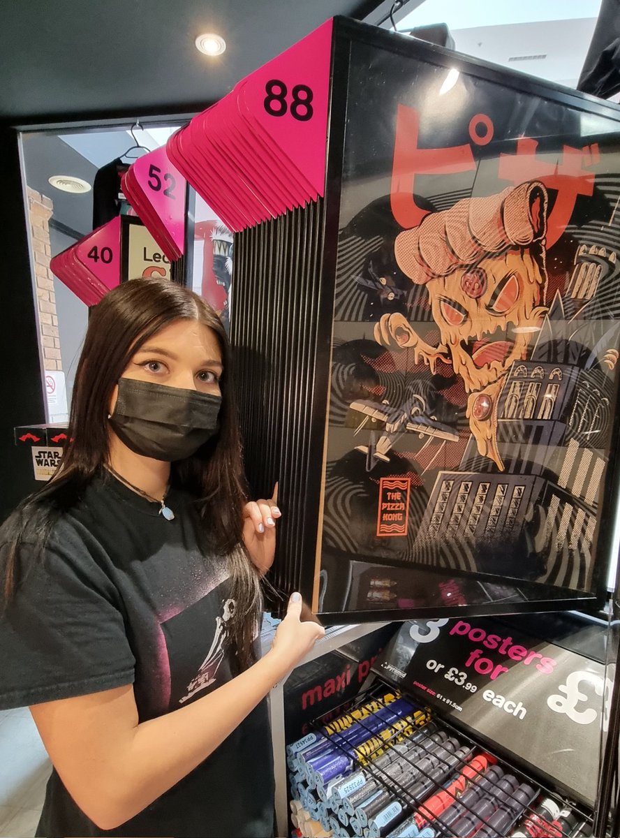 hmvBelfast's tweet photo. Chloe has picked her favourite new poster designs. What do you think of her picks? @GaryWil62648190 @Pyramid_Int @Tazmin_HMV @BeckyMeganCrisp #HmvBelfast #Posters #pyramidposters #popculture https://t.co/rTaslC463c