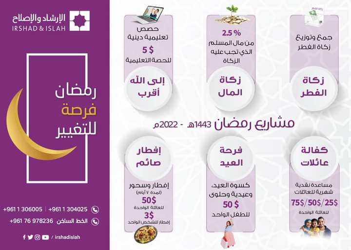 MultaqaNour's tweet photo. مشاريع رمضان 1443هـ - 2022م 

 للتبرع: 01306005 - 01304025 
الخط الساخن: 76978236

#رمضان مبارك، وكل عام وأنتم بصحةٍ وعافيةٍ وخير!
• - • - • - • - • - • - • - •
🌙 #رمضانفرصةللتغيير #رمضان1443  #رمضان_كريم https://t.co/AggqGv2k0D