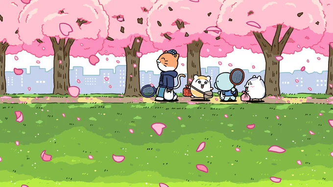 今年はみんなでお花見するんだ

#ちこまる 
