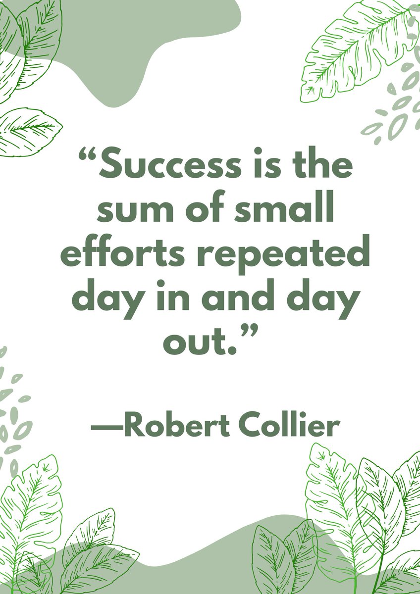 Success is achieved by the steps you take each day to get to your goal. Your steps don't have to be big leaps but do take that realistic step each day.

#Wednesday
#WednesdayWisdom
#WisdomWednesday
#WednesdayMotivation