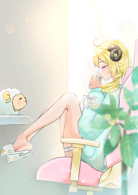 relax time
#つのまきあーと 