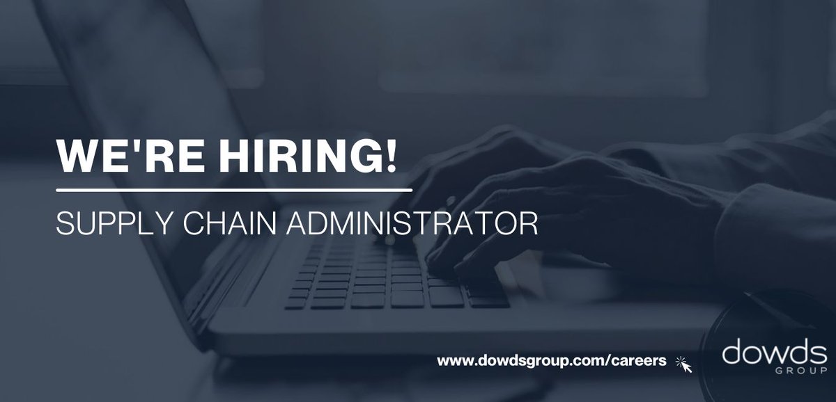 Dowds_Group's tweet photo. π’ WE'RE HIRING π’
We are seeking an experienced Supply Chain Administrator to join our busy team, based in our Ballymoney office.
Find out more about the role and how to apply on our website: https://t.co/KqJPlTevHI
#hiring #dowdsgroup https://t.co/0LR1HyqGJX