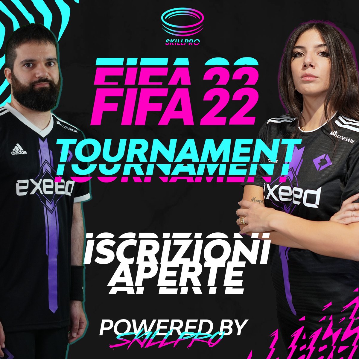 exeed_official's tweet image. Riaprono le iscrizioni per il torneo FIFA di @SkillProIT 🤩
Come sempre, le finali verranno commentate in live da @HOLLYWOOD285 ed @yleniafrezza 
Iscrizioni PS4: bit.ly/3uBlwj6
Iscrizioni PS5: bit.ly/3qJe3wX