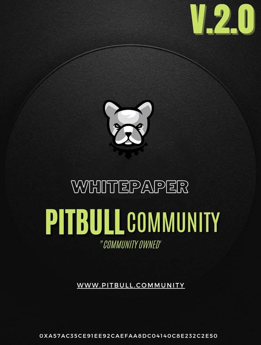 BscPitbull's tweet image. "WhitePaper 2.0." UPDATE is in progress📄

We're glad to announce that #PitbullTeam is now working on updating the #whitepaper for the new developments of our #PitbullTokenEcosystem, with a focus on a stronger interface💪

We will reveal launch date soon🗓

STAY TUNED $PIT #BNB