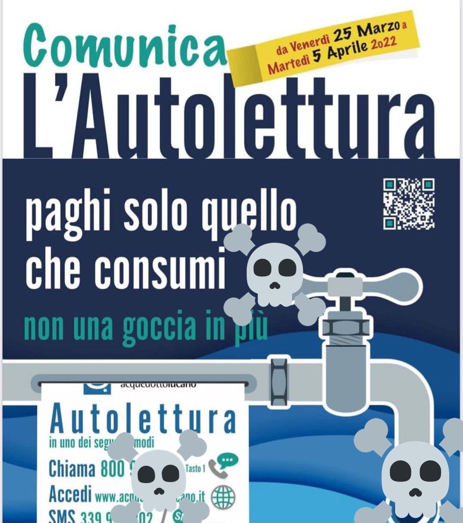 dukana2's tweet photo. #Buongiorno #LukEni!! 
#AcquerottoLucano è lieto di comunicarvi che…potete autoleggere quanta merda avvelenata dai criminali petroliferi bevete…#AutoLettura..#CheComodità …🤪🤪🤪🤪🤪in #Basilicata https://t.co/mfhfXvOiUB