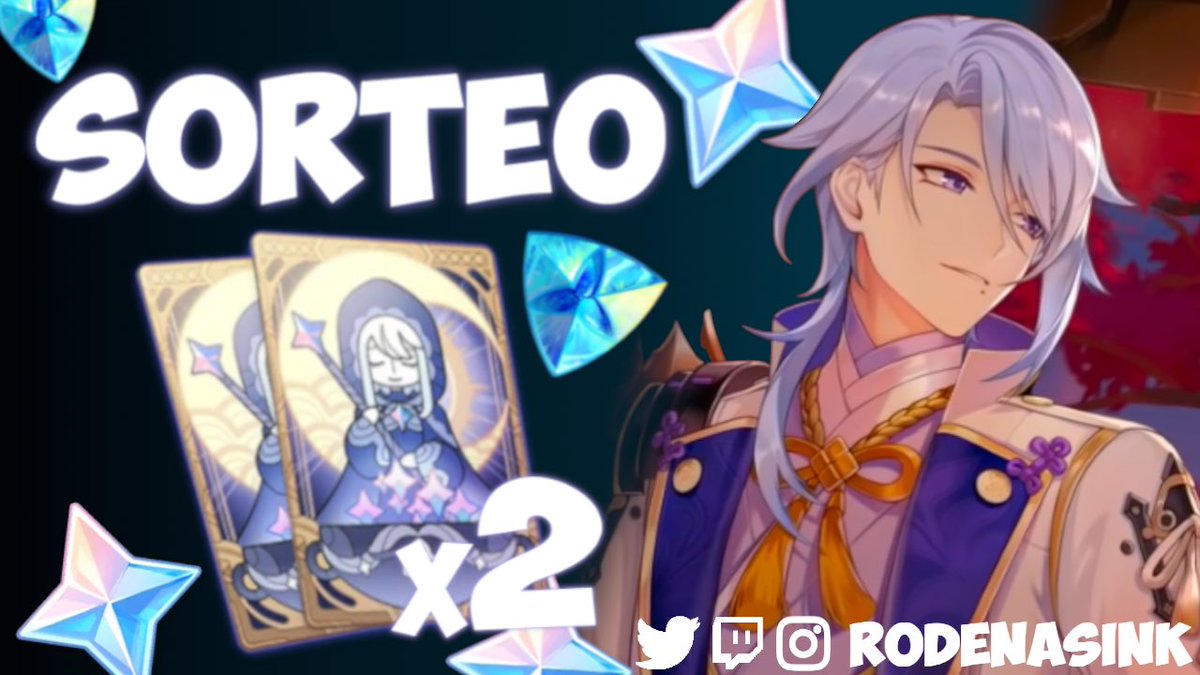 rodenasink's tweet photo. ❄️AYATO YA ESTÁ AQUÍ❄️

✨SORTEO GENSHIN IMPACT✨
🌙x2 Bendición Lunar

Requisitos: 
-Seguirme en Twitter
-Rt al tweet

(Termina el domingo 03/04)
#GenshinImpact #ayato #sorteo https://t.co/OAXDgu3LlU