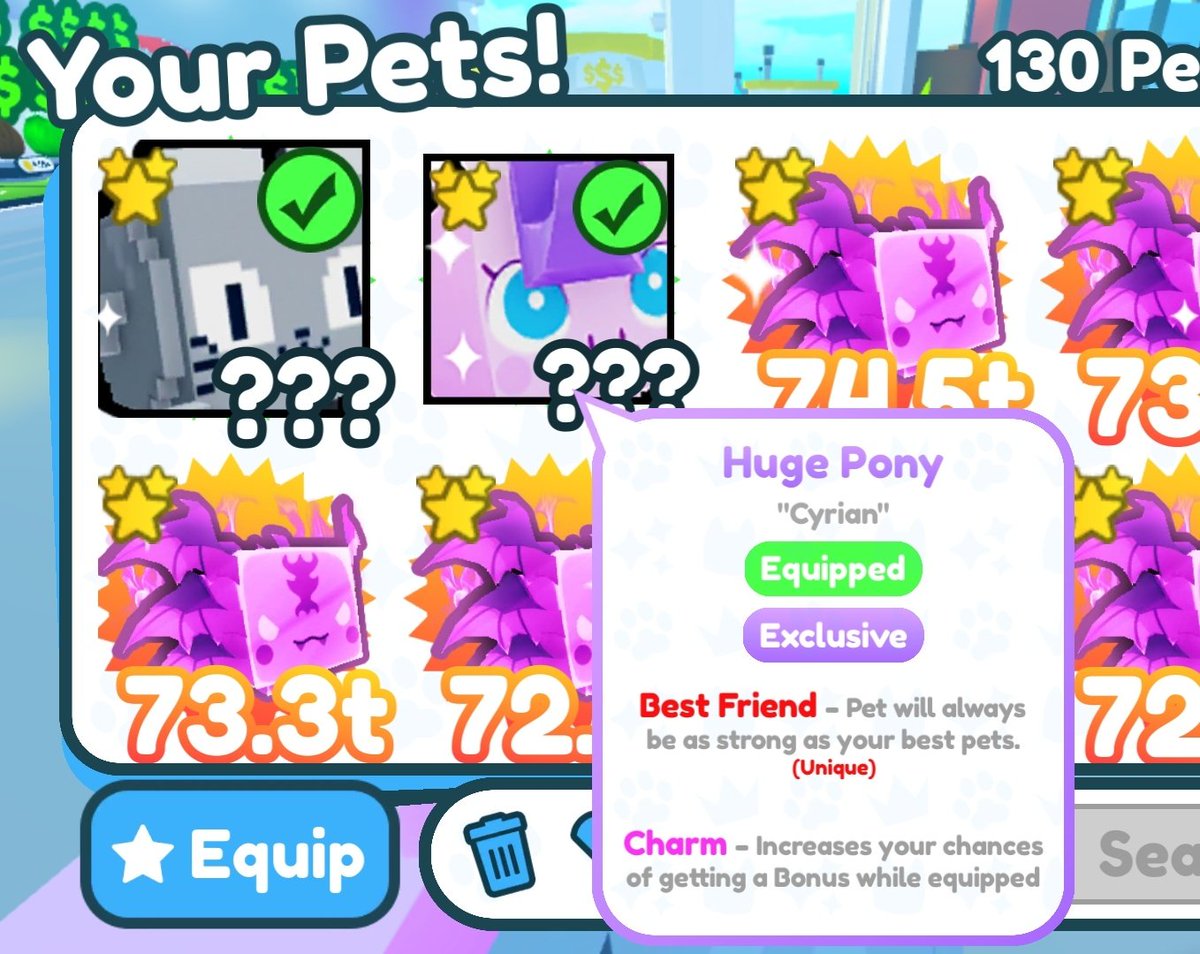imcyrian's tweet photo. GIVEAWAY HUGE PONY IF WE REACH 2,000 LIKES &amp; 1,000 RETWEETS! #PetSimulatorX #Roblox https://t.co/671G1aqmtO