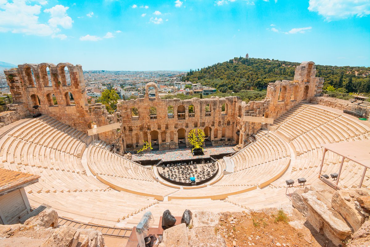 SITATours's tweet photo. Journey back to the stones that started it all! The Theatre of Dionysus is an ancient Greek theatre in Athens that continues to hold a history of great magnificence and one we can’t forget. 

#SITATours #SITA #SITAWorldTours #VisitAthens #Athens #LivingInAthens #ExploreAthens https://t.co/aGDmWCHKgE