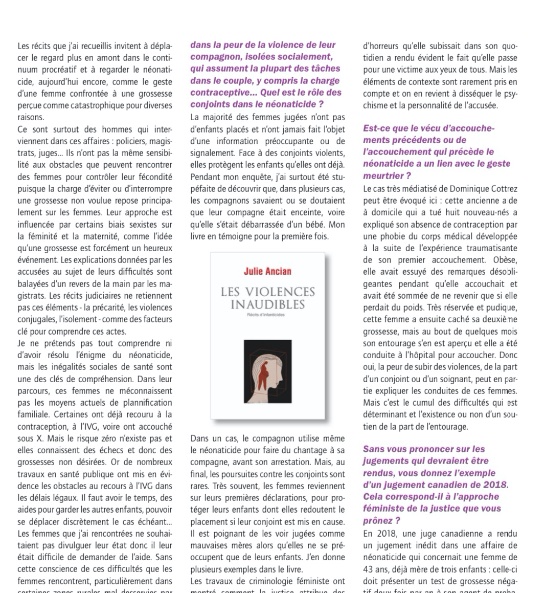 DrJulieAncian's tweet photo. Le mag. Profession Sage-Femme publie une itw au sujet de ma recherche sur le #neonaticide. Extraits de l'entretien à retrouver intégralement dans le n°279 de mars 2022⬇️
#bébéscongelés #infanticide #sociologie #SSR #fécondité #planningfamilial https://t.co/JPrbOrzgRj