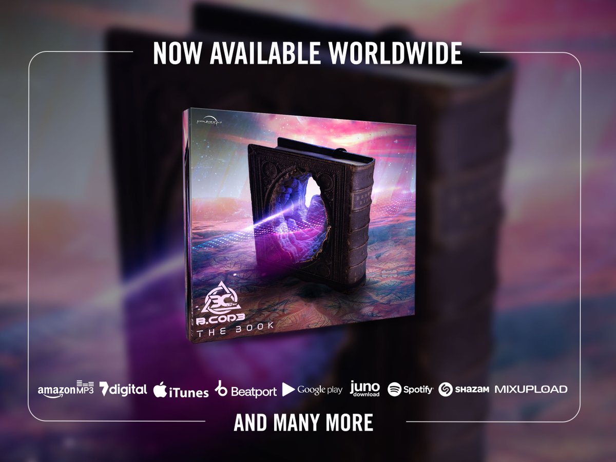 PsyWorldRecords's tweet photo. Now available worldwide.
https://t.co/3IYQDgpP2x
B.Cod3 delivered his new release 'The Book'.
Single track but with strong enough energy to tell the tales of the roots of psychedelics written from ancient time.
#psytrance #psychedelic #goa #psy #trance #music #psyworld #records https://t.co/ecXbp40YBY