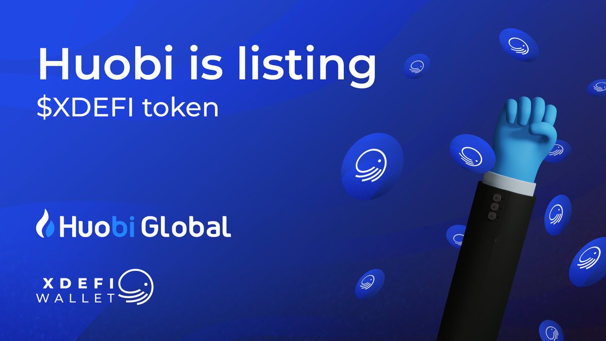 Ctrl_Wallet's tweet photo. 🔊 Listing announcement

@HuobiGlobal will list $XDEFI on April 1, 2022!

- $XDEFI deposits will open at 12:00 (UTC) on Mar 30.

- Trading will begin on April 1 (Huobi will announce the time)

Full details:
https://t.co/5eWS0YxsvQ https://t.co/u62Wkpk4uH